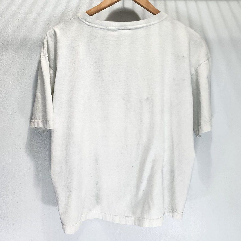 Guess Sunflower Vintage Garden Shirt White Single Stitch USA Rare OG Size Large - Picture 4 of 7